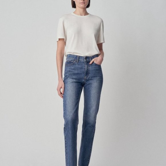 NWT Co Collections Blue Straight-Leg Jeans, Size 25 - Picture 2 of 6